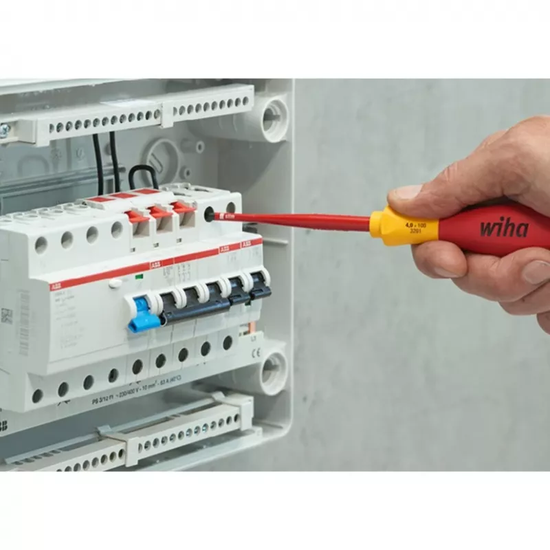 Schraubendreherset Wiha slimVario Starter-Set 41232 (MPN 2831T901) — isolierte Bits und ergonomischer Griff