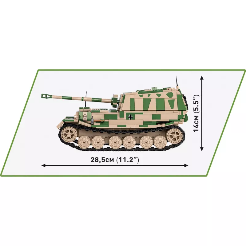 Cobi Historical Collection WWII SD. Fahrzeug. Ferdinand Panzer, Mehrfarbig