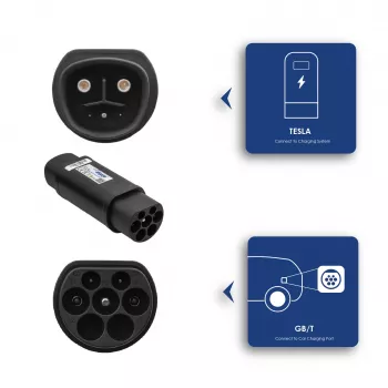 Akyga AK-SC-E22 EV-Ladeadapter Tesla auf GB/T 1-Phase 32A