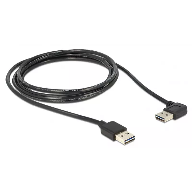 USB-Kabel DeLOCK 5m USB 2.0 A m/m 90°