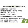 Konstruktionsspielzeug Cobi Dodge WC-54 Krankenwagen Modell 2257 1:35 Maßstab Bausatz