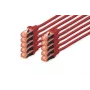 DIGITUS CAT 6 S/FTP Patchkabel-Set DK-1644-010-R-10, 1 m, Rot, 10 Stück