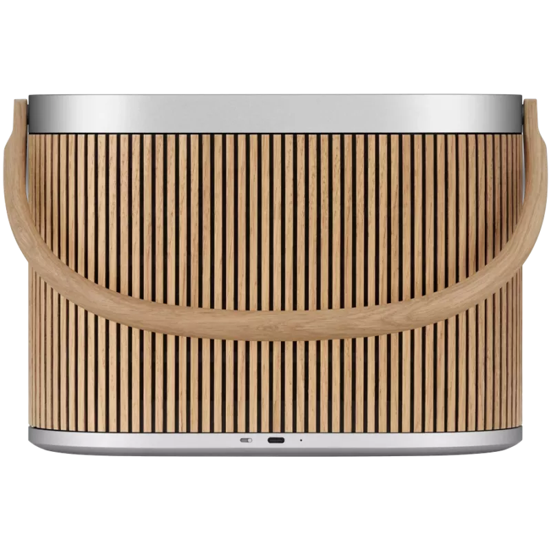 Beosound A5 Lautsprecher Eiche (Abdeckung Eiche Griff Eiche)