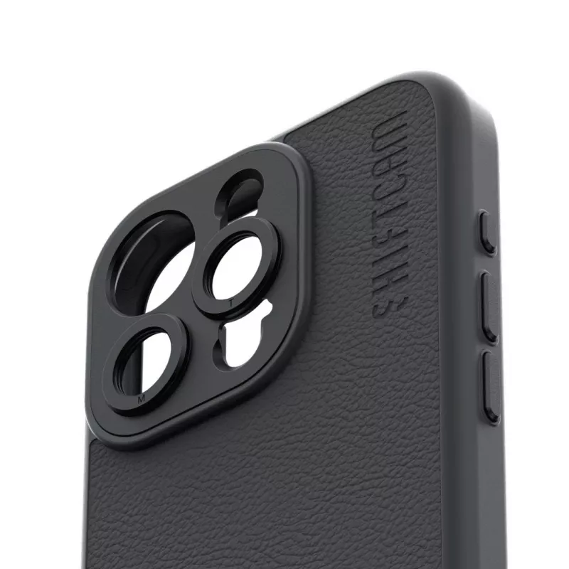 ShiftCam AC-CA-15PL-CH-EF Kamera-Case mit Objektivhalterung für iPhone 15 Plus, veganes Leder, MagSafe-kompatibel