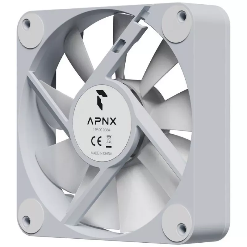 Gehäuselüfter APNX FP1-RQ 120 PWM ARGB-WT 120mm, PWM-Steuerung, ARGB weißer Rahmen