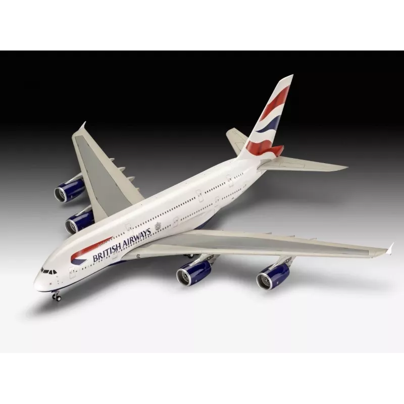 Revell 03922 Airbus A380-800 British Airways Plastikmodellbausatz, 1:144
