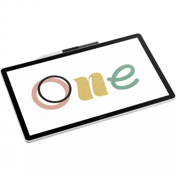 Wacom One Digitizer 14-Zoll-LCD-Display mit reaktionsschneller Touch-Technologie, 4096 Druckempfindlichkeitsstufen