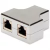 Netzwerkkabel Digitus CAT 5e RJ45 Modular-Kuppler geschirmt Grau