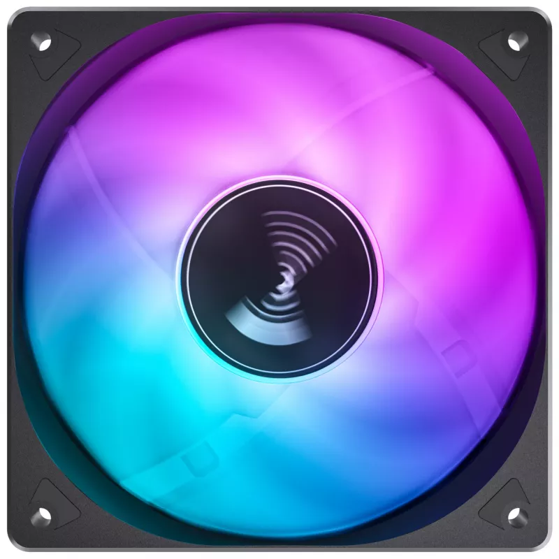 JONSBO SL-120CW 120-mm-RGB-Gehäuselüfter, 3-Pin, Weiß