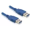USB-Kabel DeLOCK USB 3.0-A Stecker/Stecker 2m Blau