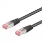Wentronic Goobay CAT 6 Patchkabel, S/FTP (PiMF), Schwarz, 50 m – LSZH halogenfrei, Kupfer (68701)