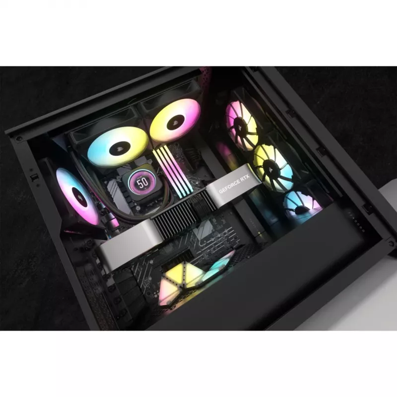 Corsair CW-9060074-WW Computer-Kühlsystem Prozessor All-in-One-Flüssigkeitskühler 12 cm Schwarz 1 Stück