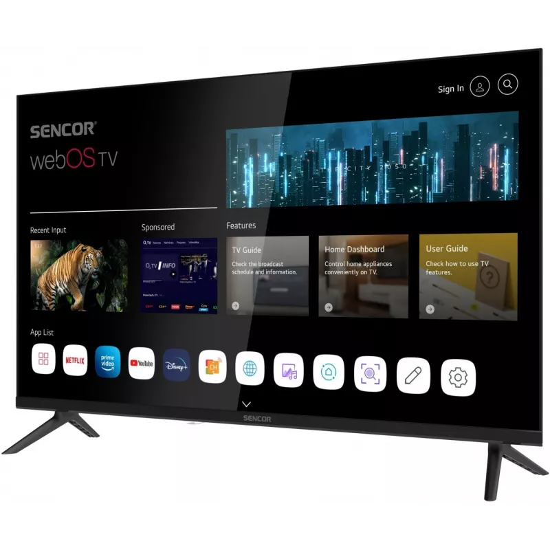 Fernseher SENCOR SLE 32S830WB 32 Zoll LED Smart webOS 12V BT5.0