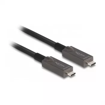 DeLOCK Aktives Optisches USB-C Video + Daten + PD-Kabel 3 m USB 3.2 Gen 2