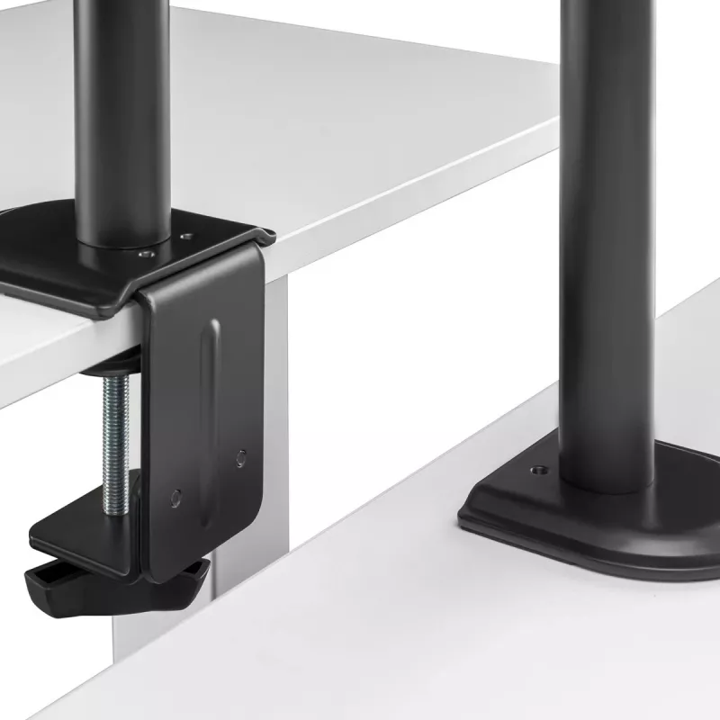 Maclean Tischhalterung für 2 Monitore, VESA 75x75 und 100x100, 17-32, 2x 9kg, MC-754N