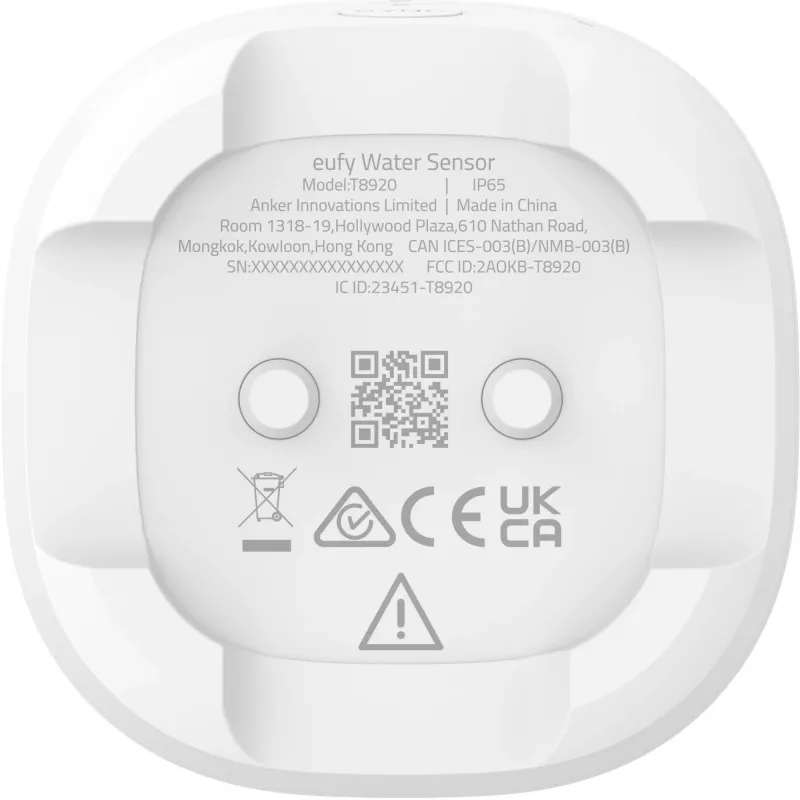Eufy Wasser- und Frostsensor T89203D1, Weiß