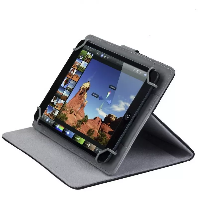 Rivacase Orly 3017 Flip-Hülle für Tablet 10,1 Zoll (25,6 cm), PU-Kunstleder, Schwarz