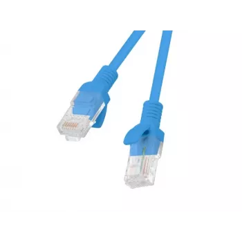 Netzwerkkabel LANBERG PCU6-10CC-0200-B Cat6 U/UTP RJ-45 auf RJ-45 2 m Blau, CCA-Leiter, 250 MHz