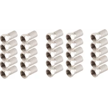 F-Stecker ShiverPeaks 85009-A-SET25, Set mit 25 F-Steckern für Koaxialkabel