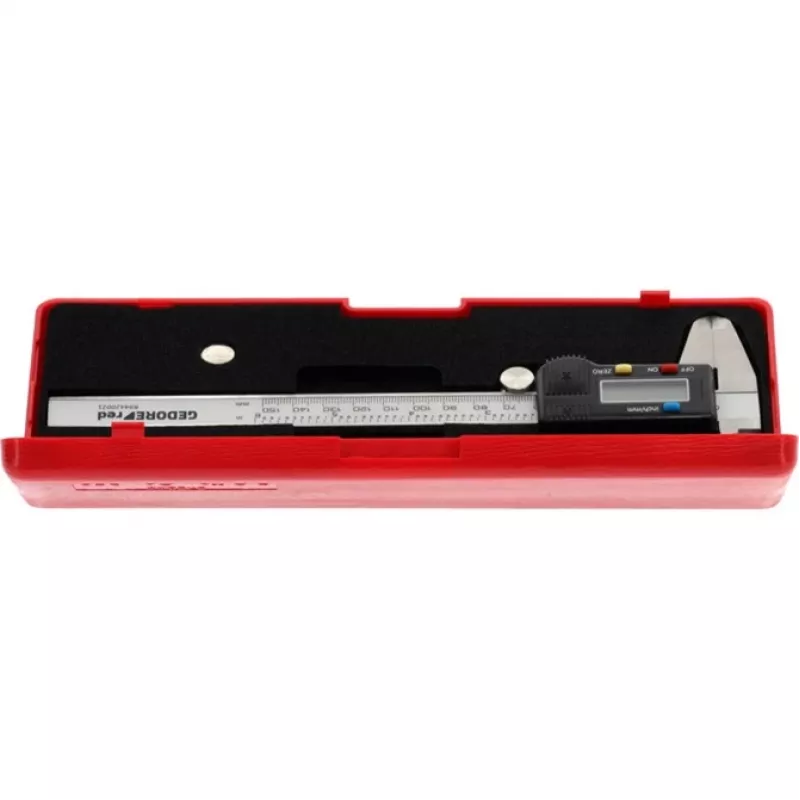 Gedore RED R94420021 3301430 digitaler Messschieber, 0–153 mm, mm/Zoll, grau
