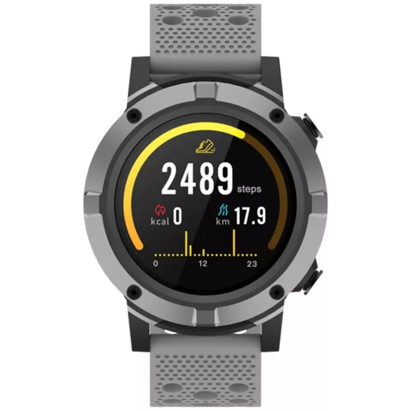 Denver SW-660 GPS-Smartwatch, 1,3" AMOLED, graues Armband