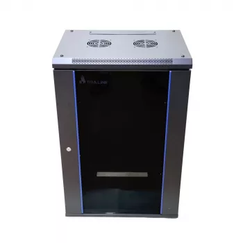 Wandmontierter Rack Extralink 18U 600x450 Schwarz