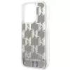 Karl Lagerfeld KLHCP14XLMNMS iPhone 14 Pro Max 6.7 Hardcase silber / silber Liquid Glitter Monogram