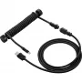 Sharkoon SGK50 Aviator Spiralkabel für SKILLER SGK50, USB-A auf USB-C, 1,85 m, Titan/Schwarz