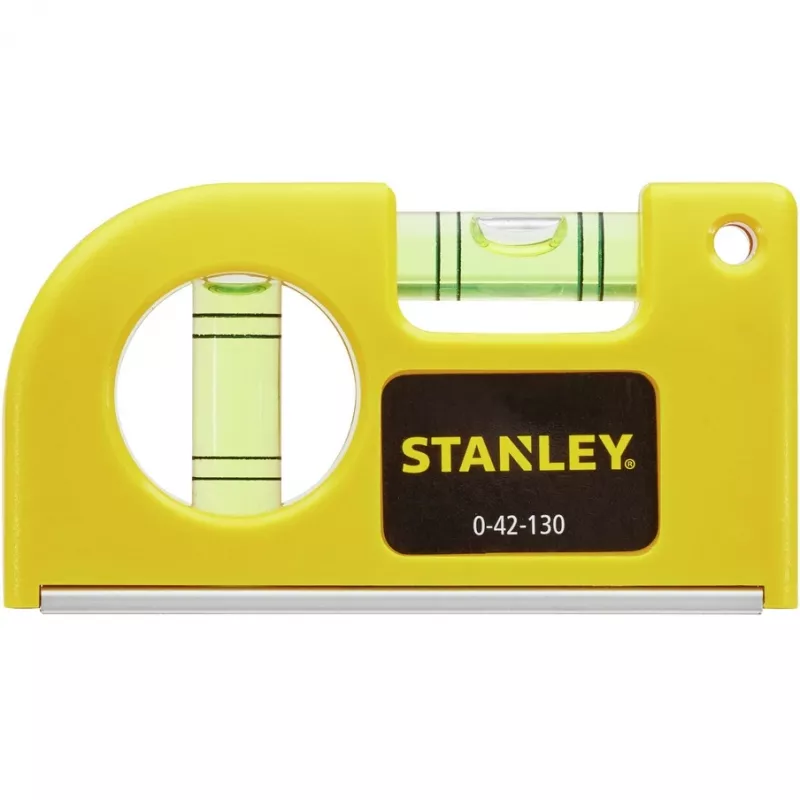 Stanley by Black & Decker 0-42-130 Taschenwasserwaage 8,7 cm 2 mm/m