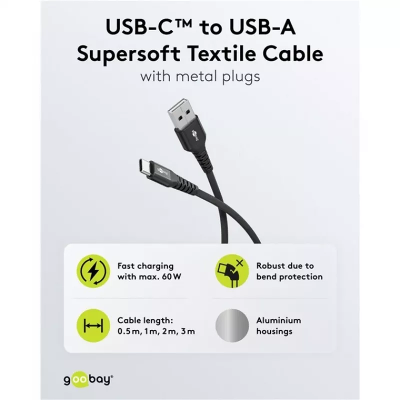 Goobay 74526 USB-Kabel Schwarz