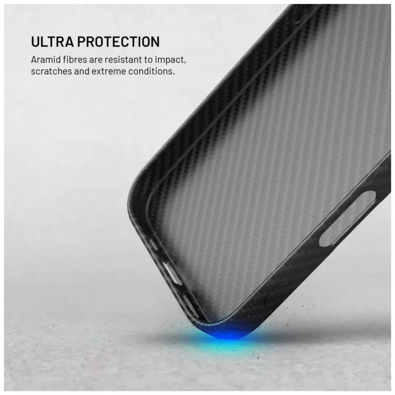 Schutzhülle FIXED für Apple iPhone 17 Pro Max — Aramidfasern, schwarz