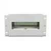 Delock 67319 10"-Leistungsschalterleiste mit Abdeckung und DIN-Schiene, 3U, Metall, Grau