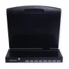 Rack-Konsole VALUE 26.99.0163 — 43,2 cm (17 Zoll) 1280×1024, USB-Tastatur & -Maus, 1U, Schwarz