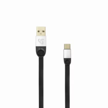 Sbox USB 2.0-Type-C/2.4A schwarz/silber 1,5 m
