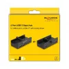 Delock 64262 Externer USB 5 Gbps 4-Port-Hub, 2x USB Typ-A und 2x USB Typ-C, mit Sicherungsschraube