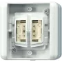 Jung KNX Taster BA 2-fach Mittenstellung 8472.02 LEDW (8472.02LEDW)
