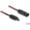 Kabel DELOCK 90971 Solarpanel-Zubehör, 3 m, 4 mm² Aderquerschnitt, DL4 Stecker–Buchse, 1000 V DC, rot/schwarz