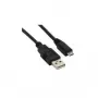 USB-Kabel S/CONN 3m USB2.0 A- microUSB2.0 B Schwarz