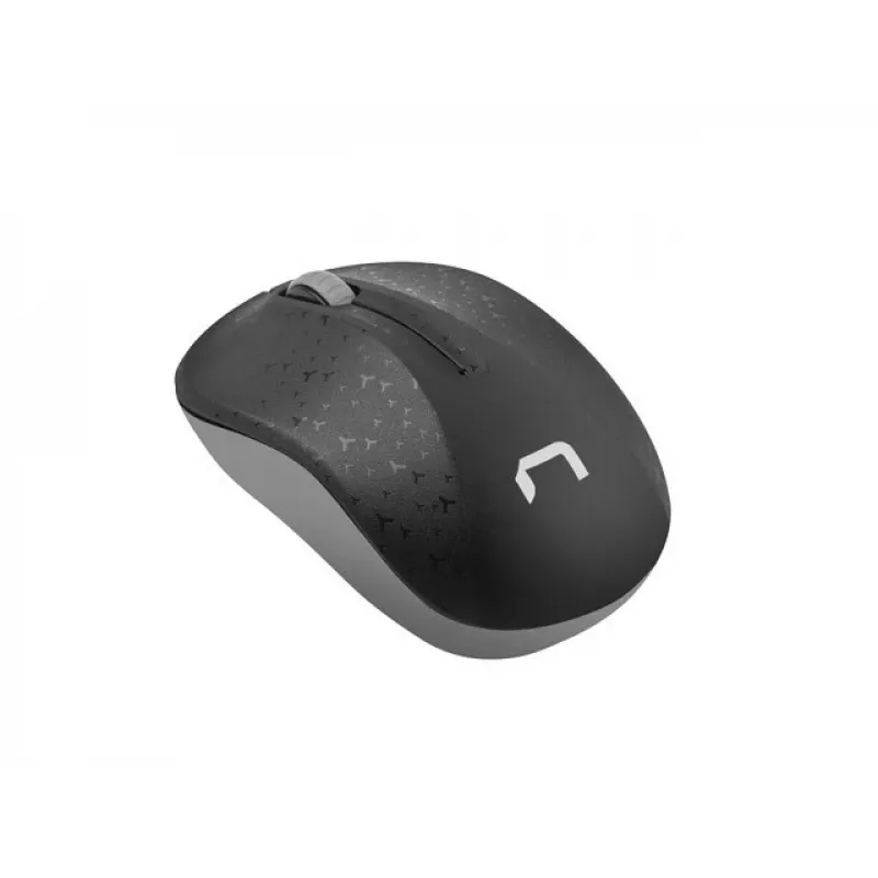 Kabellose optische Büromaus NATEC Toucan Office RF — beidhändig, 1600 DPI, 3 Tasten, Rad, grau/schwarz