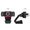 Manta W182 Webcam, HD 720p, 30 fps, eingebautes Mikrofon, USB 2.0, Schwarz