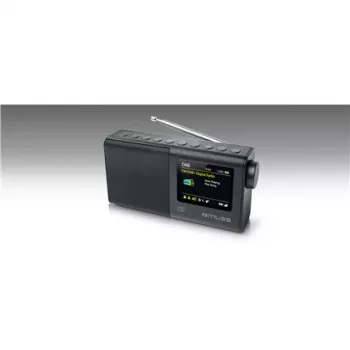 Tragbares Radio muse M-117 DB — DAB/DAB+/FM, 3W RMS, 2,8 Zoll TFT, externe Antenne, 3,5-mm-Klinke, 0,3 kg, Schwarz