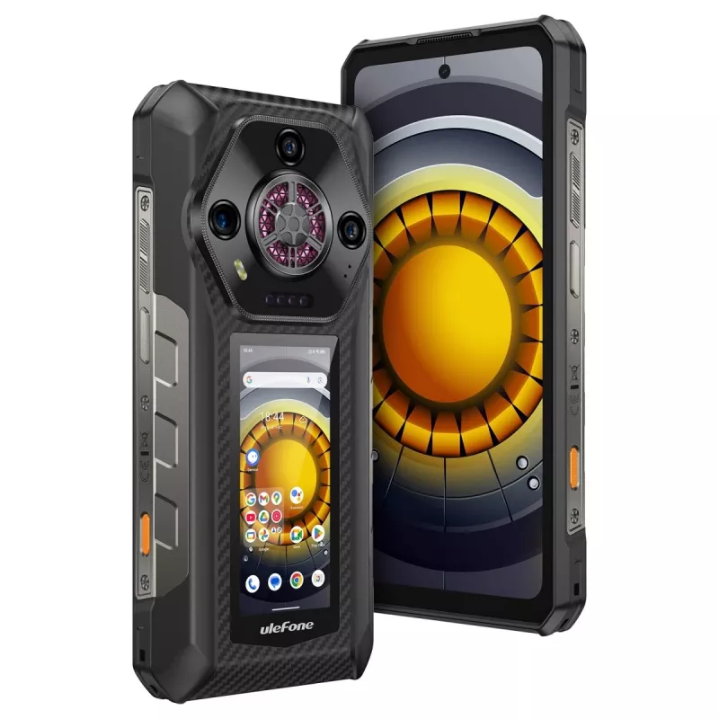 Ulefone Armor 30 Pro 5G UF-A30P Smartphone, 6,95 Zoll, 16 GB RAM, 512 GB, IP69K, Android 14, 12800 mAh, Schwarz