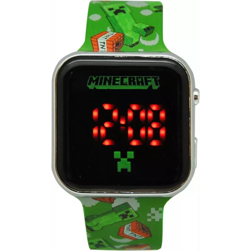 Digitale Kinderarmbanduhr Euroswan Minecraft LED Modell 065786