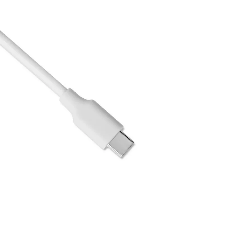 Qoltec 51039 65 W USB-C-PD-Netzteil, 5–20,3 V, 2–3,25 A, integriertes USB-C-Kabel, Weiß