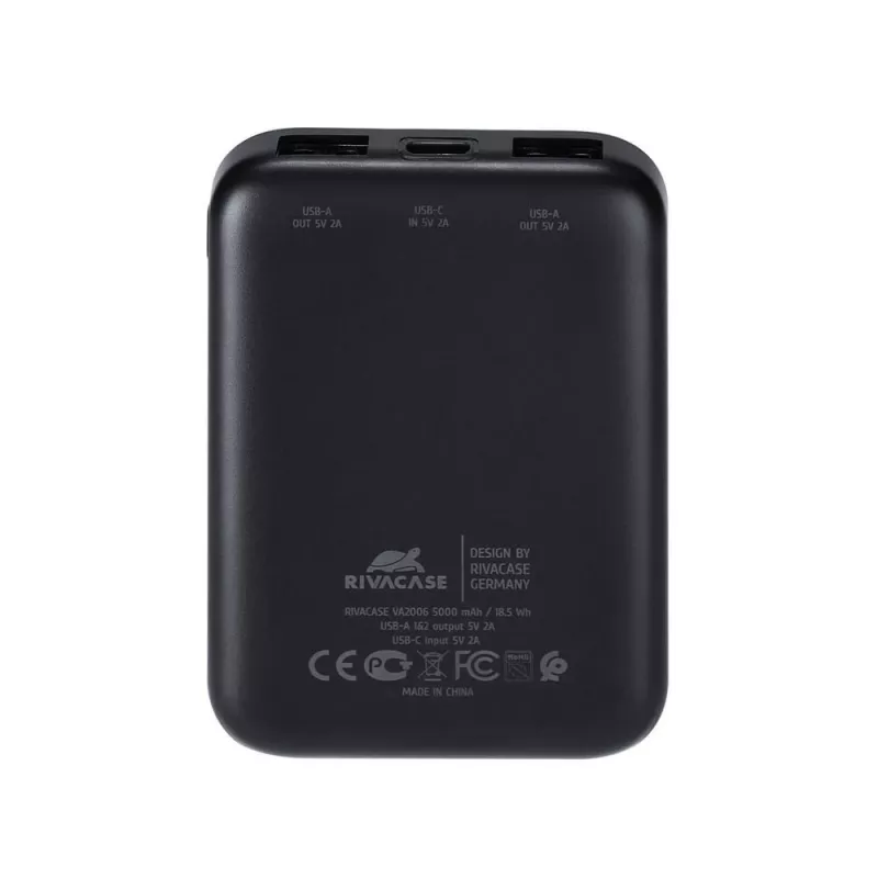 Powerbank USB 5000MAH/VA2006 Schwarz Rivacase