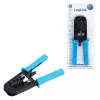 LogiLink WZ0019 Multi-Modular-Crimpwerkzeug, 8P/6P/4P, Schwarz/Blau