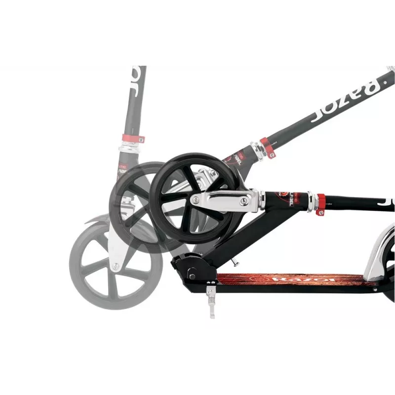 Tretroller Razor A5 Lux — Aluminium, 20 cm Polyurethan-Räder, klappbar, höhenverstellbar, max. Belastung 100 kg, schwarz