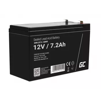 UPS-Batterie Green Cell AGM05 — 12 V 7,2 Ah Blei-Vlies (VRLA), 95 mm H, 151×65 mm, 2,15 kg