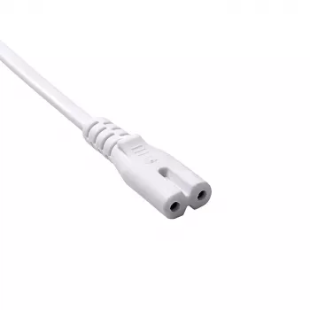 Akyga AK-RD-07A Netzkabel CEE 7/16 – IEC C7 (Achter), CCA, 3 m, weiß