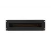 Lanberg AK-VDP103-B 19-Zoll 3U Spannungsverteilerfeld mit DIN-Schiene TS-35, Schwarz
